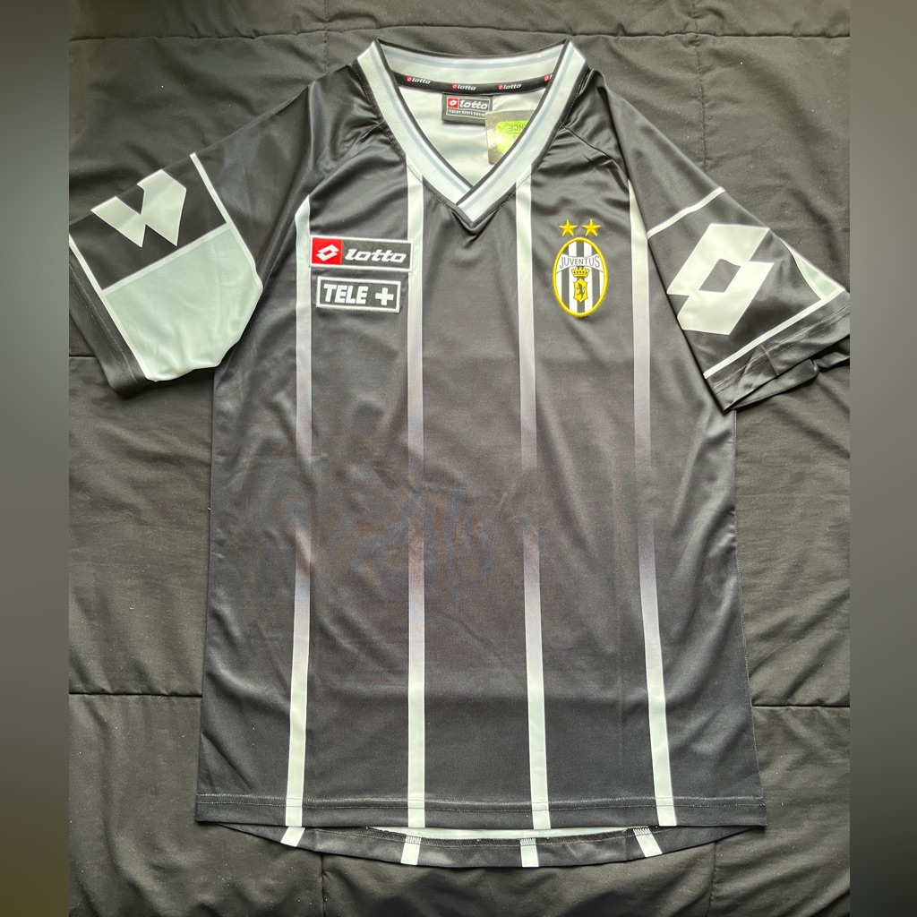 Juventus Retro 20002001 Black Soccer Jersey